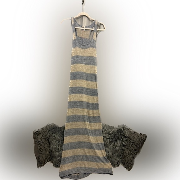 Free People Sweater maxi Dress super stretchy thin 49 - Picture 1 of 10